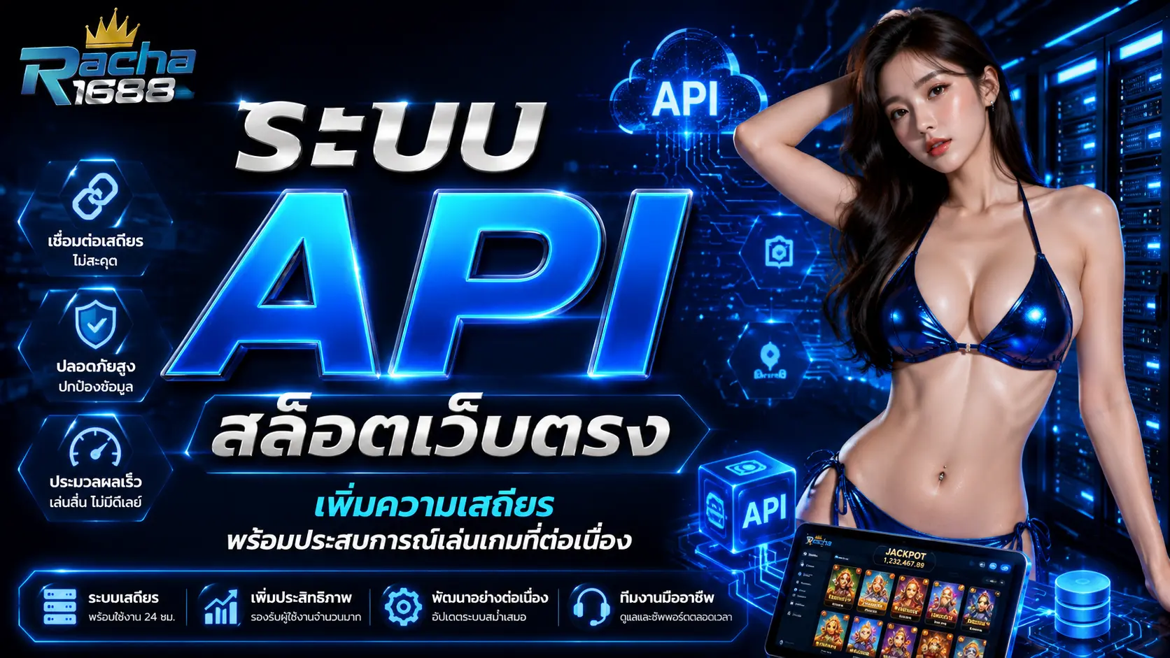 racha1688 ระบบ API สล็อตเว็บตรง เชื่อมต่อเกมคุณภาพจากผู้พัฒนาโดยตรง